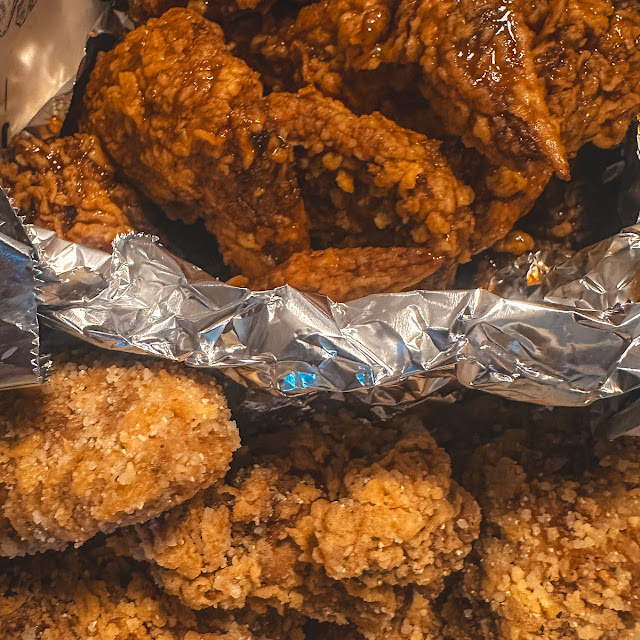 Chicken Wings Truffle Parm and Korean Snowing Cheese