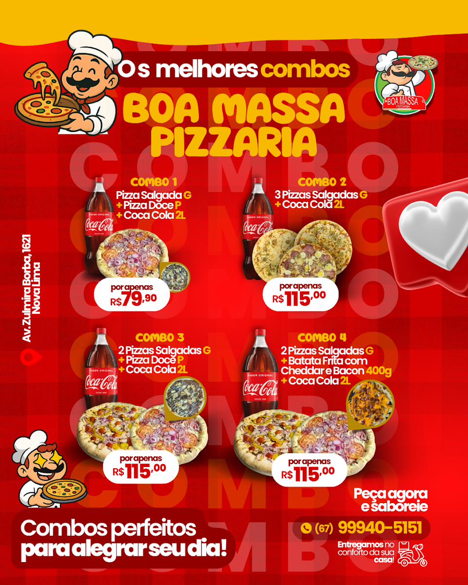 Boa Massa Pizzaria - Bairro Nova Lima - Campo Grande/MS
