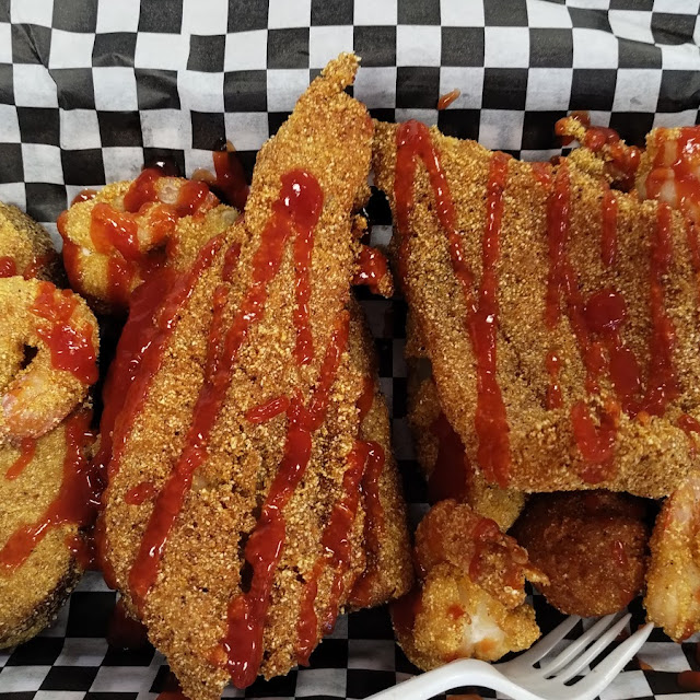 Catfish Shrimp Potato Wedges