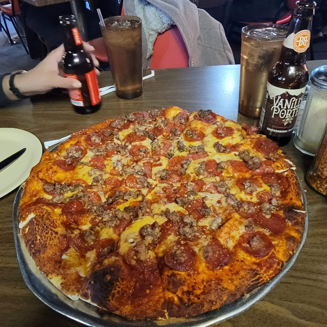 Pepperoni and Sausage Pizza