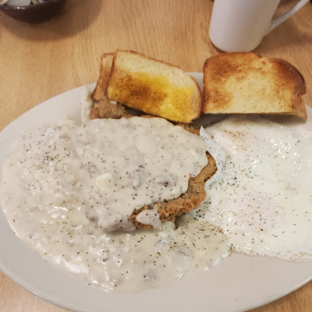 Country Fried Steak with Biscuits and Gravy
