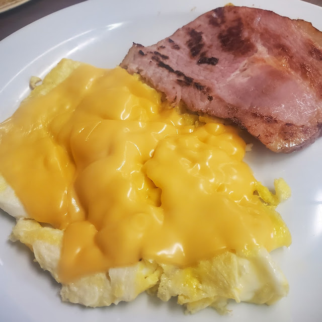 Ham and Scrambed with Cheese