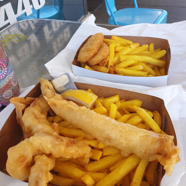 Battered Flathead and Chips