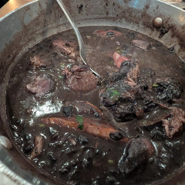 Feijoada Brazilian Stewed Black Beans Mixed Pork Meats