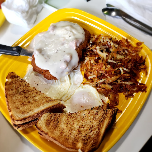 Country Fried Steak and Eggs