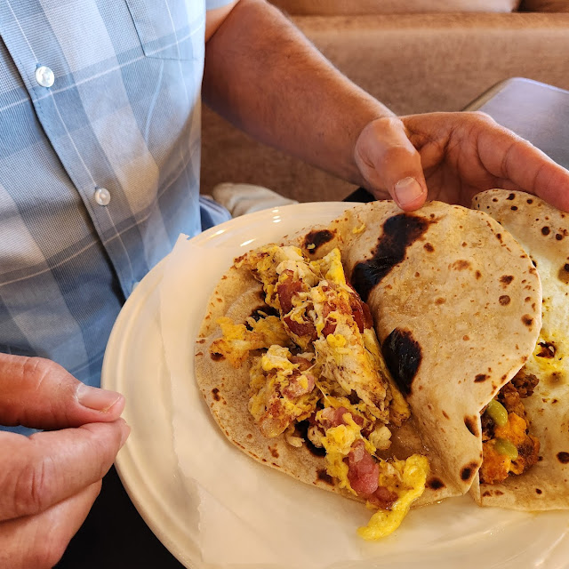 Potato Egg and Bacon Taco