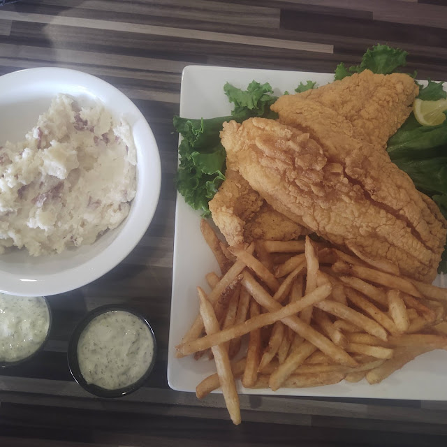 Fish and Fries with Potato Salad