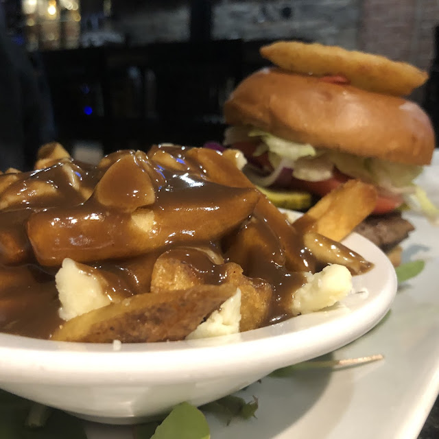 B a Burger with Poutine