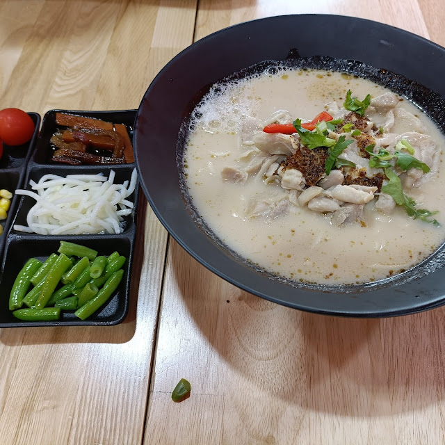 Chicken Noodle Soup and Salad