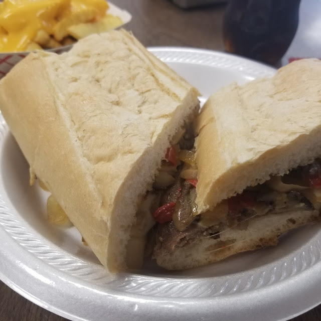Philly Cheesesteak on Cuban Bread