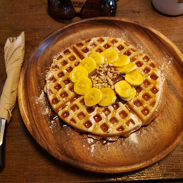 Nutty Banana Waffle