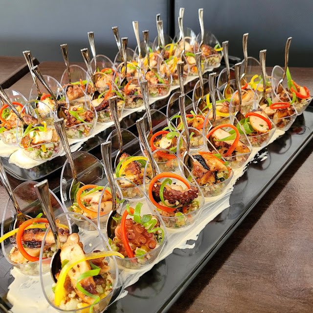 Octopus on Bulgur Salad