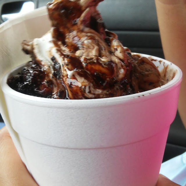 Vanilla Ice Cream with Chocolate Cookie Crumbles