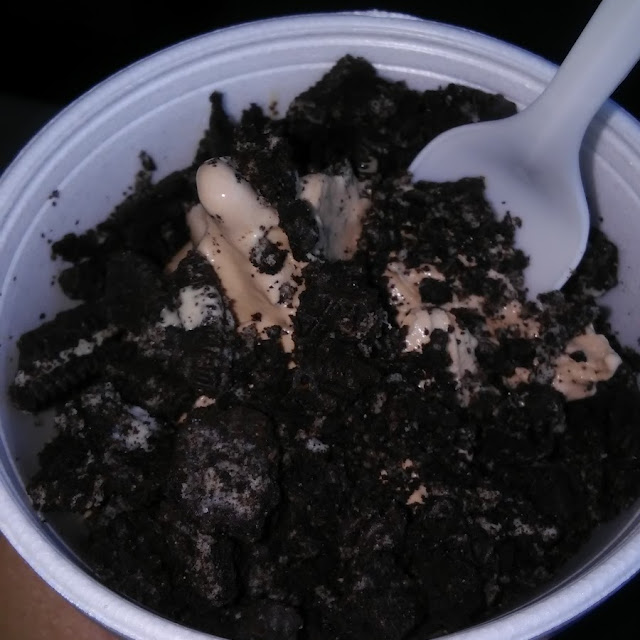 Chocolate Ice Cream with Chocolate Cookie Crumbles