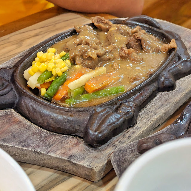 Sizzling Beef Steak with Rice