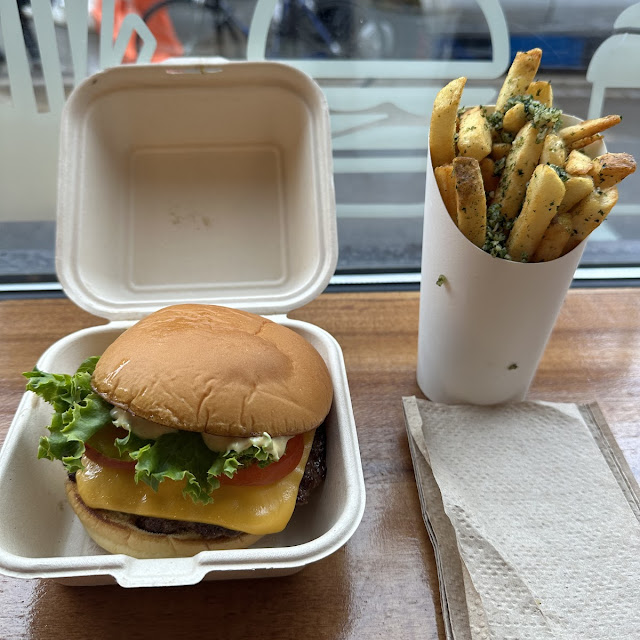 Double Haus Burger Truffle Parmesan Fries and the Truffle Maker