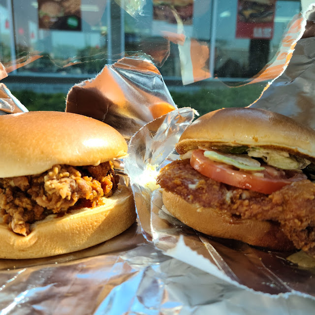 Left Crispy Chicken Sandwich Ight Spicy Crispy Chicken Sandwichr