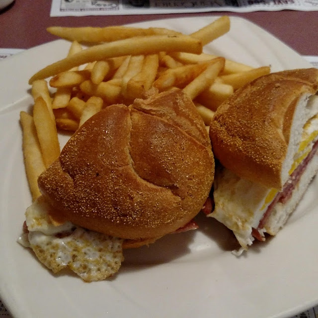Breakfast Sandwich with Fries