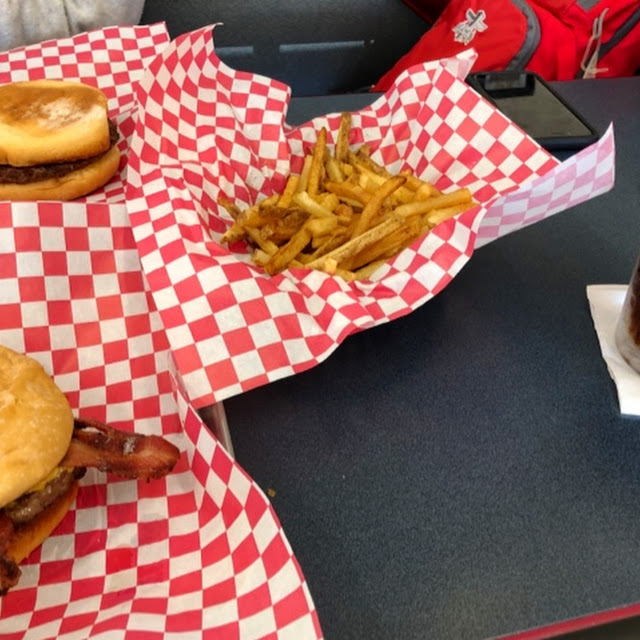 Bacon Cheeseburger and Fries
