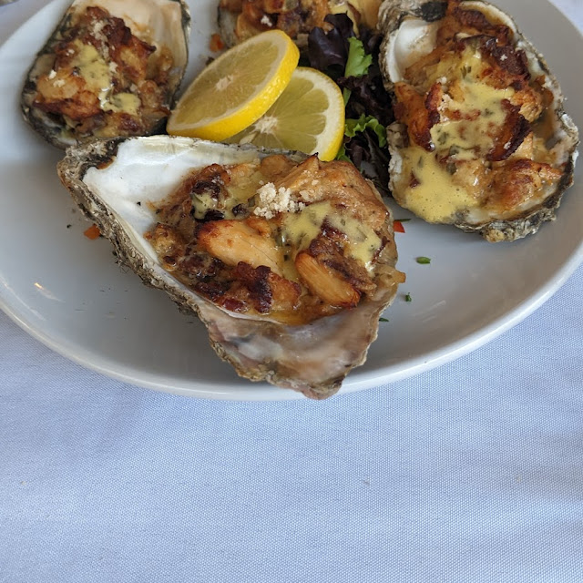 Baked Oysters on the Half Shell Topped
