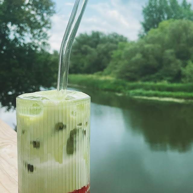 Matcha Latte Fraise