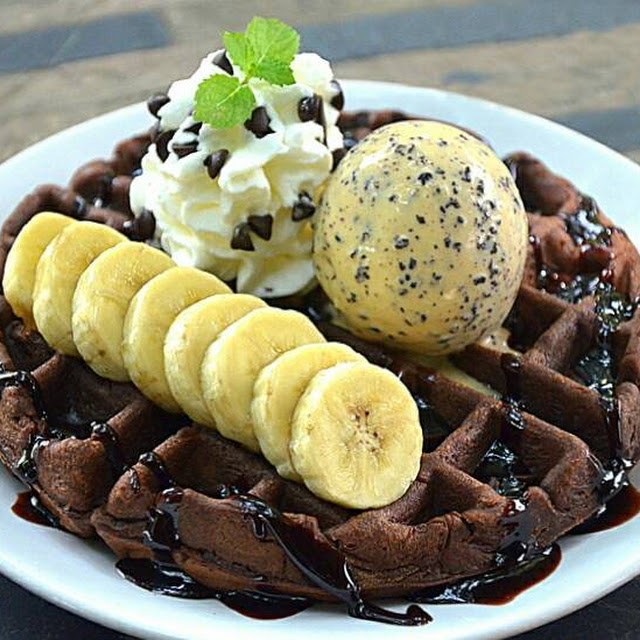 Waffle Banana Choco
