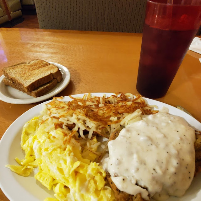Country Fried Steak and Eggs