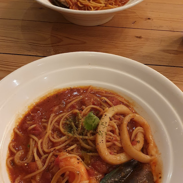 Seafood Tomato Pasta