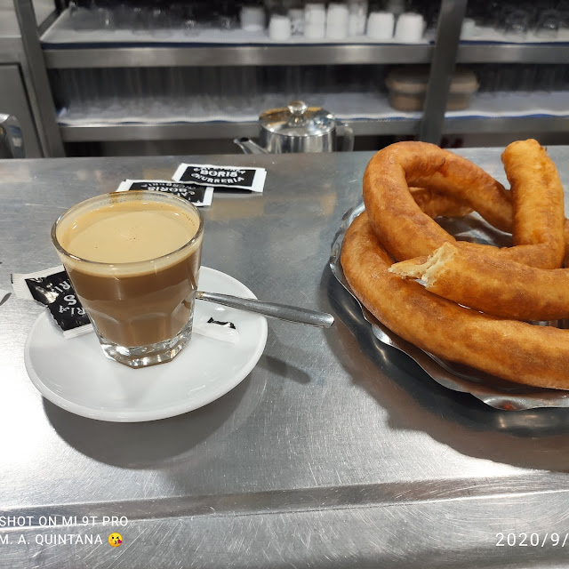 Churros Café Mitad