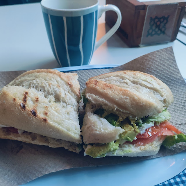 Sandwich with Salmon
