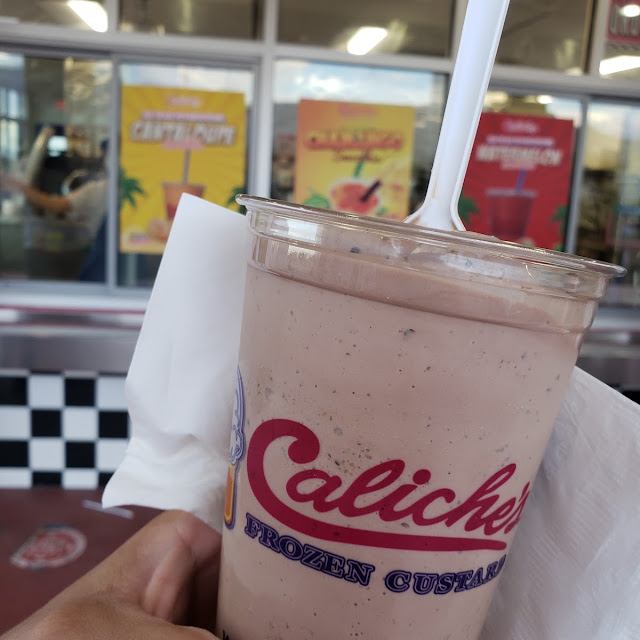 Peanut Butter Cup Caliche with Chocolate Ice Custard