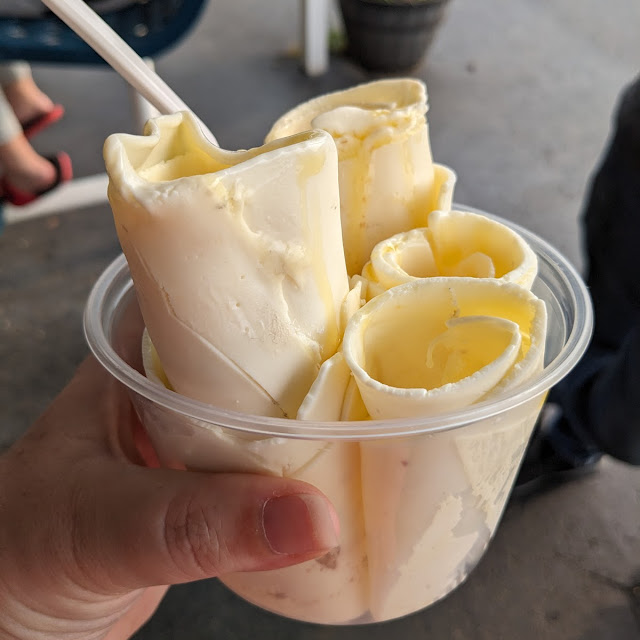 Passion Fruit Rolled Ice Cream