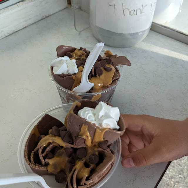 Chocolate Rolled Ice Cream
