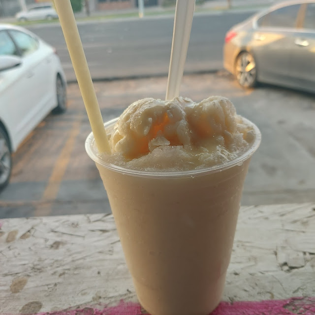 Raspado de Coco Con Nieve de Vainilla
