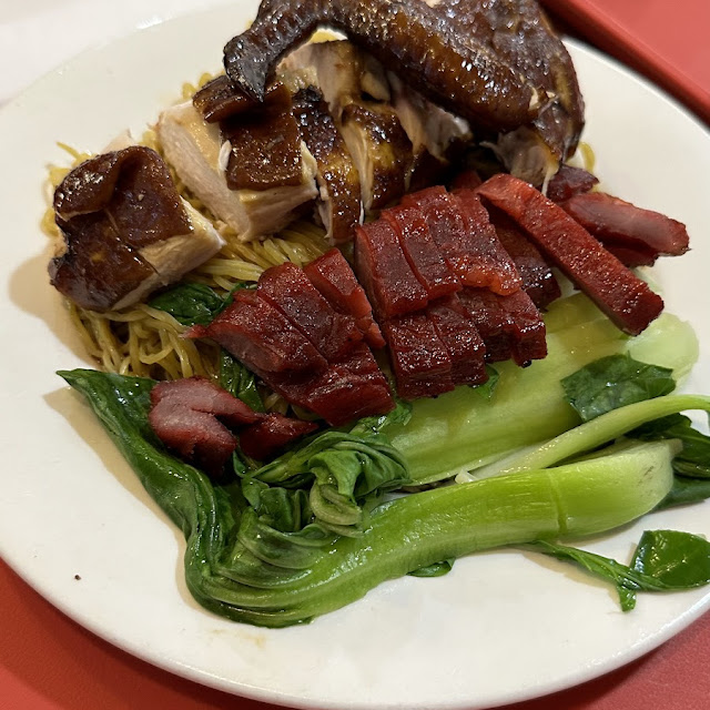 BBQ Pork and Roast Duck with Noodles