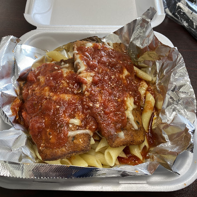 Eggplant Parmigiana & Penne Lunch Special