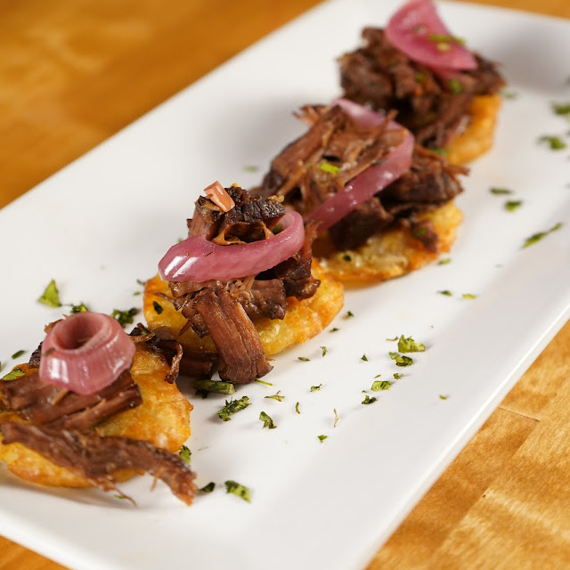 Stuffed Plantain Cups w Short Ribs