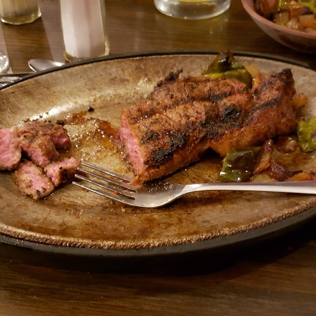 Medium Rare Rib Eye Steak Cooked to Perfection