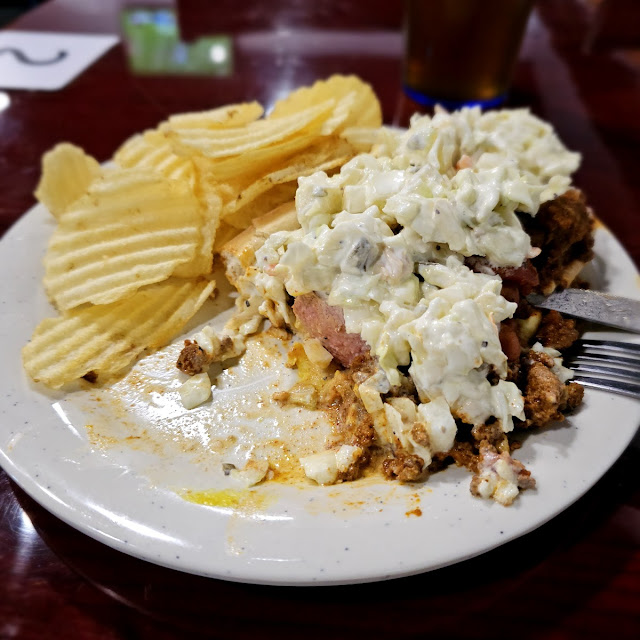 Chili Cheese Dog with Slaw