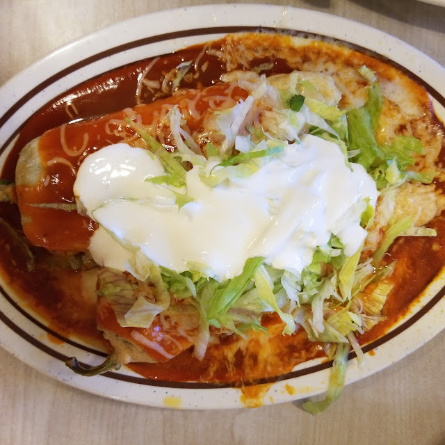 Tostada & Cheese Enchilada