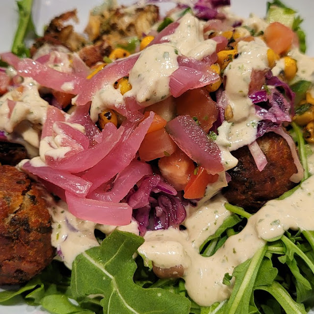 Salad with Falafel