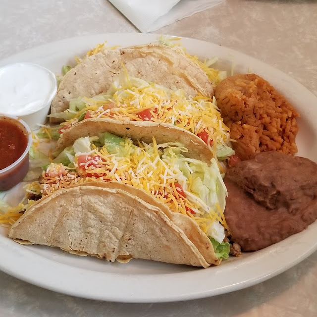 Tacos with Rice and Beans