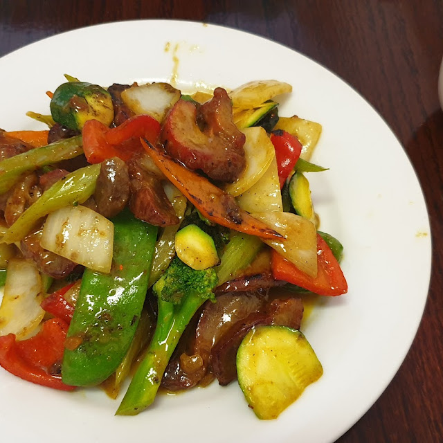Staty BBQ Pork with Vegatables