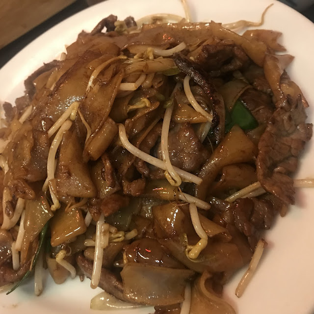 Fried Rice Noodles with Beef in Black Bean Sauce