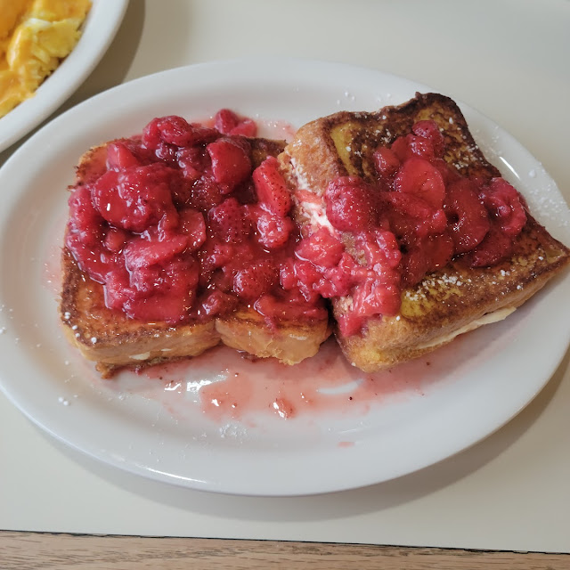 Stuffed French Toast with Strawberry Topping