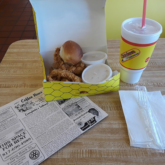 Chicken Tenders Combo with Mashed Potatoes and Gravy Sweet Tea to Drink