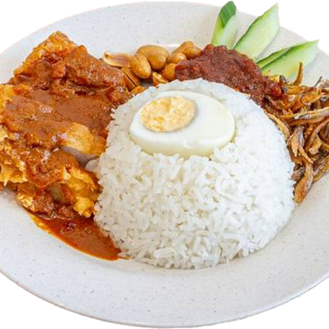 Nasilemak with Curry Chickenn