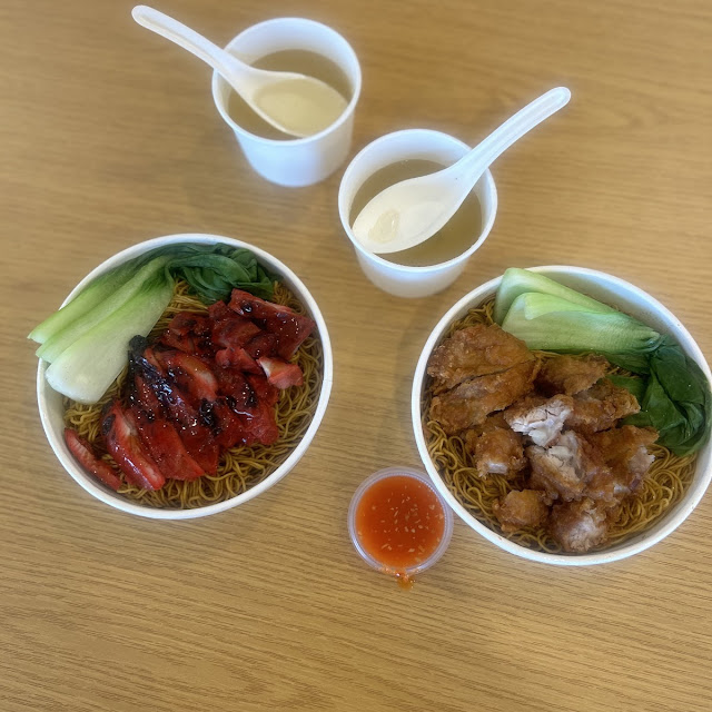 Fried Chicken Noodles & Barbecue Chicken Noodles