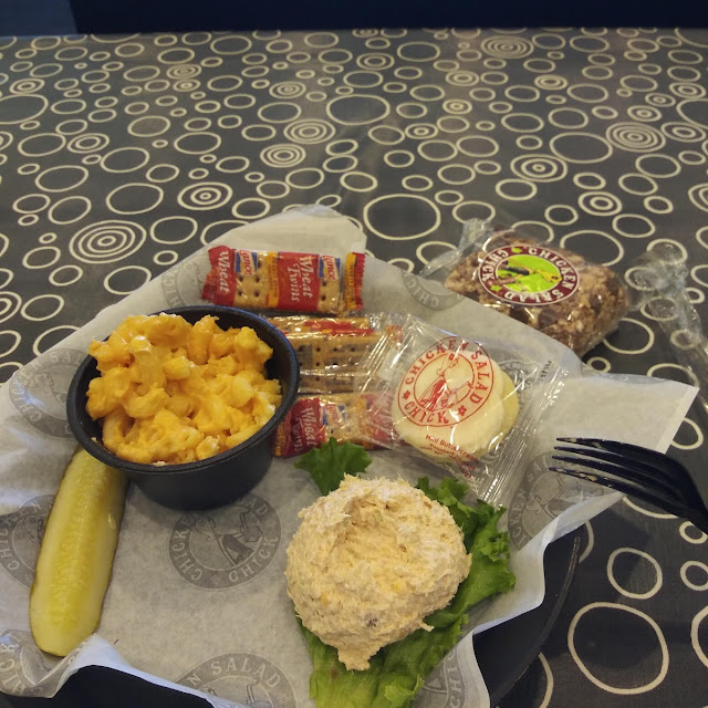 Chicken Salad and Macaroni and Cheese
