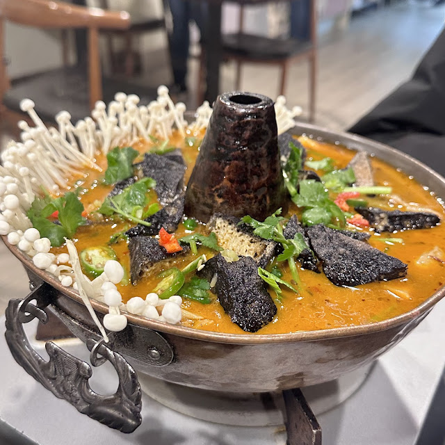 Braised Goat & Whole Barramundi in Hotpot